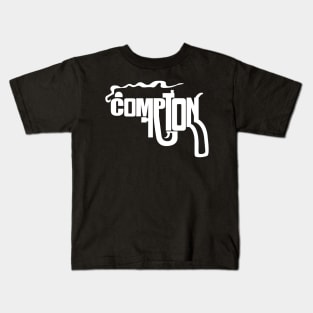 COMPTON Smoking Gun 90s West Coast Style Kids T-Shirt